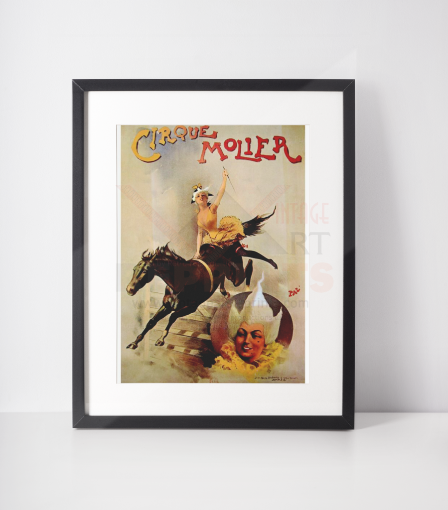 Art Print Cirque Molier 1900 Advertising Poster I Vintageartreprints.com Digital Giclee Reproduction