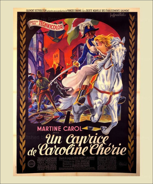 Un caprice de Caroline Cherie - Digital Poster Print reproduction - Vintage Art, canvas prints