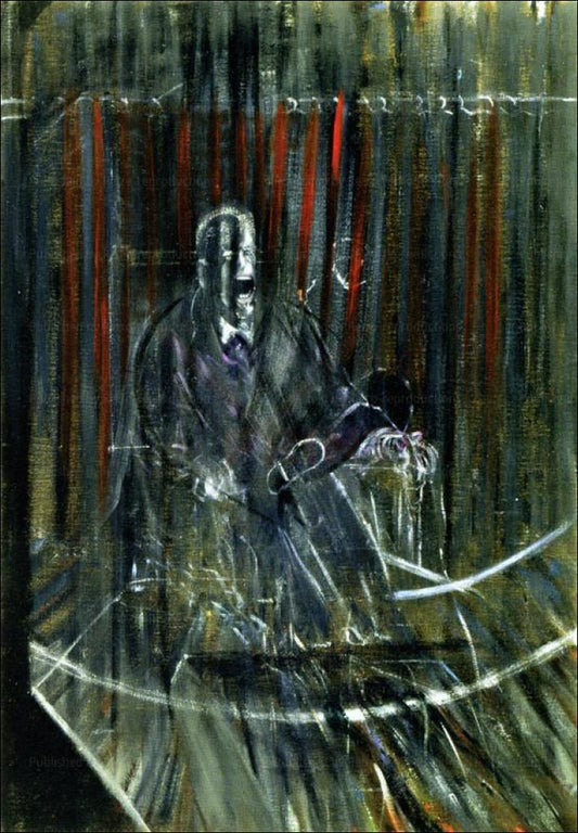 Art Print, Untitled 1950, Artist Francis Bacon, Pope, Vintage Art, 