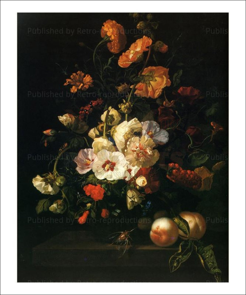 Vase de Fleurs, vintage art print reproduction - Vintage Art, canvas prints