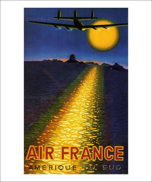 Vintage posters, Air France Amerique du Sud, advertising poster, Art print - Vintage Art, canvas prints